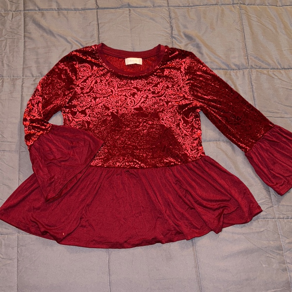 Altard State Burgundy Blouse. Size Medium.